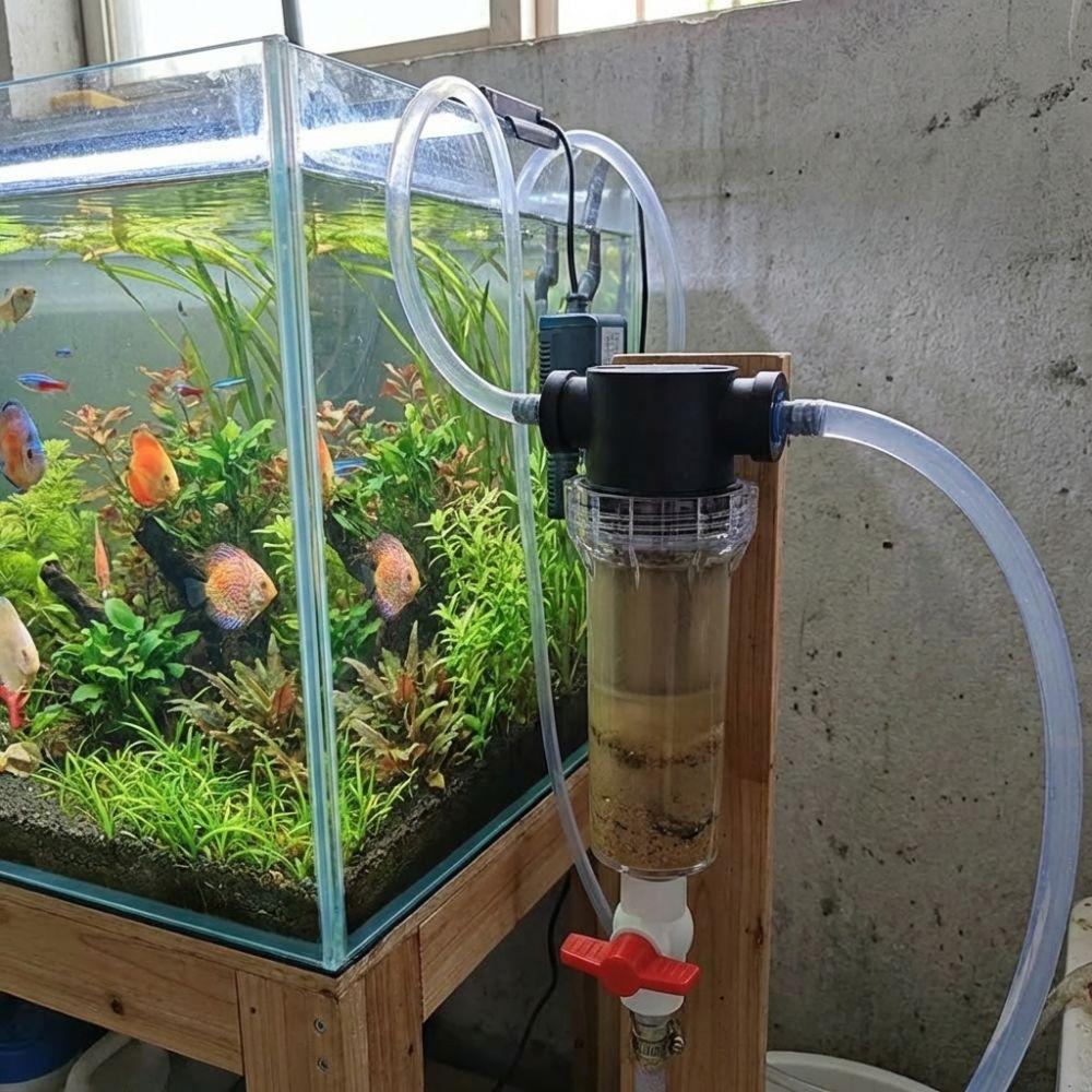 1/2 3/4 Innengewinde Fischabfall-Sammler Wasserfilterventil Für Aquarium Teich