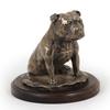 Staffordshire Bull Terrier, Staffy - Dog Figurine, Figure On a White Base, Trophy for Art-Dog Dog Show Exhibition