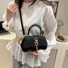 Trend Retro Small Bag Women's 2025 Spring New Fashion Casual Popular Messenger Bag Texture Portable Small Square Bag