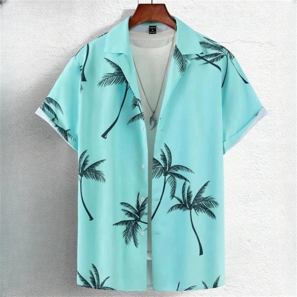 3D Printed Geometry Men's Shirts Loose Casual Fashion Button Short Sleeve Lapel Hawaiian Blouse Shirts for Summer Clothing