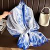 Stoles Wraps Silk Scarf Foulard Female Scarves Wraps Hijab Bandana Women Large-size Beach Shawls Muslim HijabsTravel Sunscreen