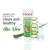 Vicco Aloe Vera Face Wash Pack of 3, 70 gm Each, Gentle Hydrating Cleanser for Soft, Smooth Healthy Skin