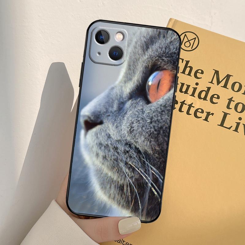 British Shorthair Cat Phone Case For iPhone 17 16 15 14 11 12 13 Pro Max Mini XR 16e 15 16 Plus 17 Air Full Cover