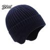 Soft Fleece Lined Thermal Hat Winter Knitted with Ear Flaps for Men Hat Stretchy Unisex Accessory Subzero Temperatures Cap Cold Weather Warm