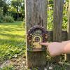 6 Pcs Fairy Doors, Wooden Miniature Fairy Garden Doors, Outdoor Mini Tree Gate Decoration for Tree Trunk, Stump, Wall Decor, Gnome House Accessories