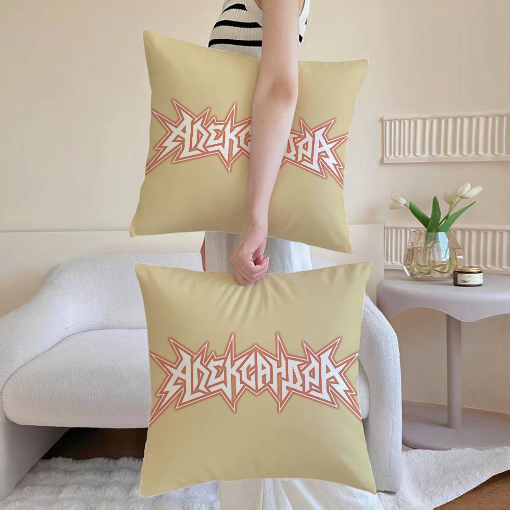 T-Thrash Anime Metal Pillow Case Anti-dustmite Pillowcase Invisible zipper silky Sofa cushion cover
