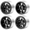 RCMAZO 4-Piece 1.3" Wheel and Tire Set, 1.3-Inch Aluminum Beadlock Wheel Rims with 7027mm Mud Terrain Rubber Tires for 118 124 SCX24 TRX4M RC Cars
