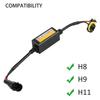 2X H8 H9 H11 LED Headlight Decoder Canbus Anti Flicker Error Free Load Resistor