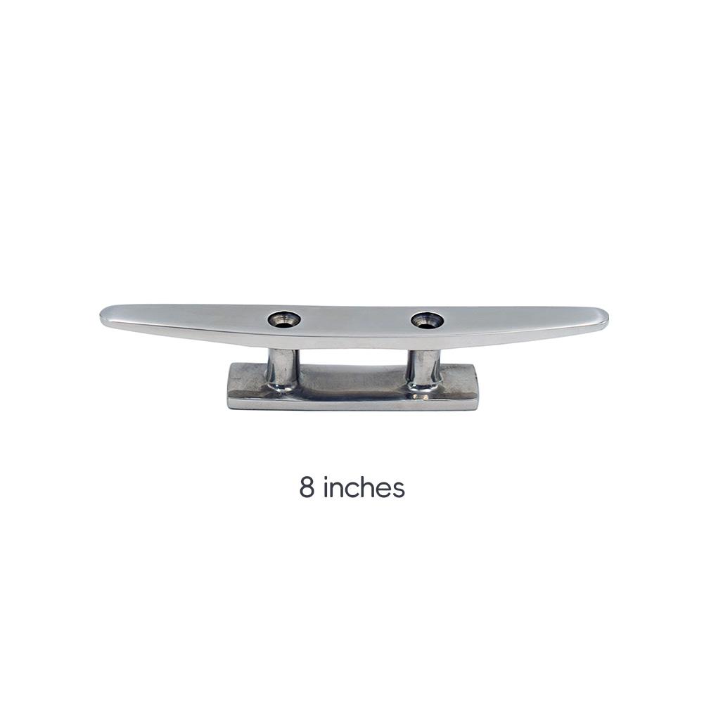 4" 5" 6" 8" Low Flat Cleat 316 Stainless Steel 2 Hole Hardware boat cleats For Marine Boat Deck Rope Tie yacht accessories
