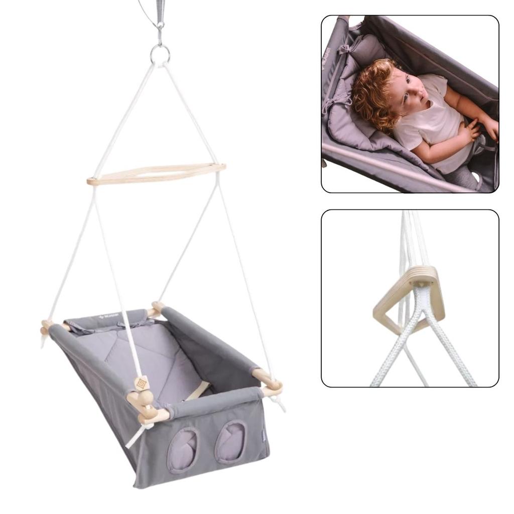 Altalena per bambini Baby Unicolor - grigio