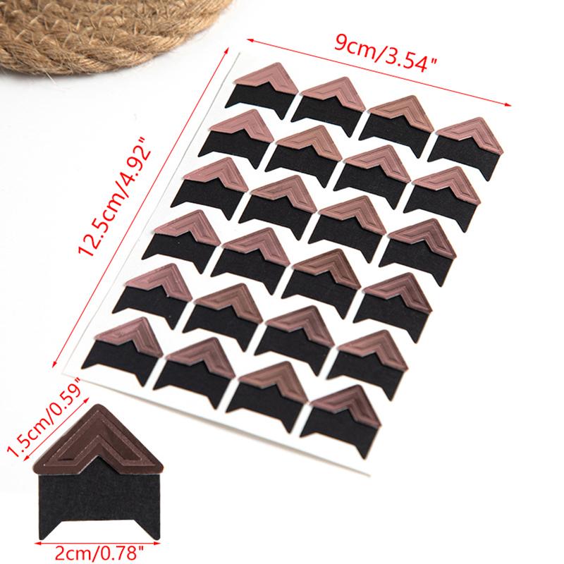 DIY Vintage Corner Photo Albums Corner Stickers Kraft Paper Album Frame Decor Scrapbooking Decoration