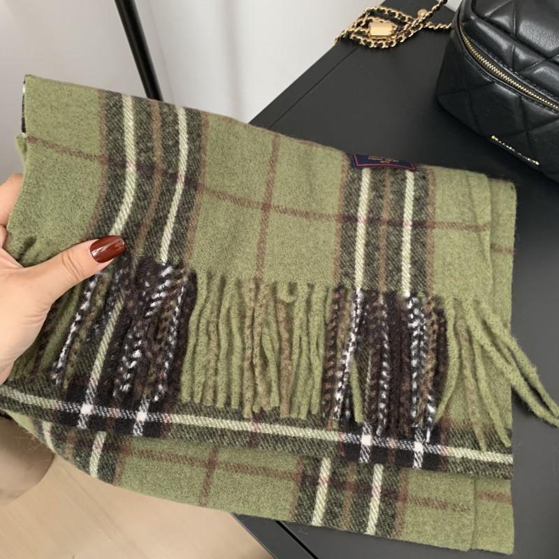 Premium Knitted Wool-Feel Plaid Scarf Men Women Winter Warm Neck Wrap Unisex Fashion Accessory