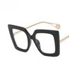 Vintage Square Fram Metal Eyewear Anti Blue Light Glasses Goggles Oversized Sunglasses Lentes  Mujer Lentes