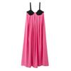 Kaslead New Arrival Women's Clothing Fashion Style Fashion Slim Fit Slimming Color Matching Sling Pure Color Dress