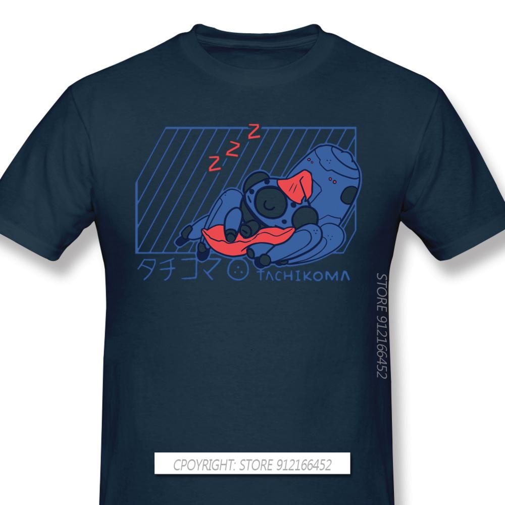 Customization Clothes Ghost In The Shell Technology Ai Anime T-Shirts TACHIKOMA Fashion For Men