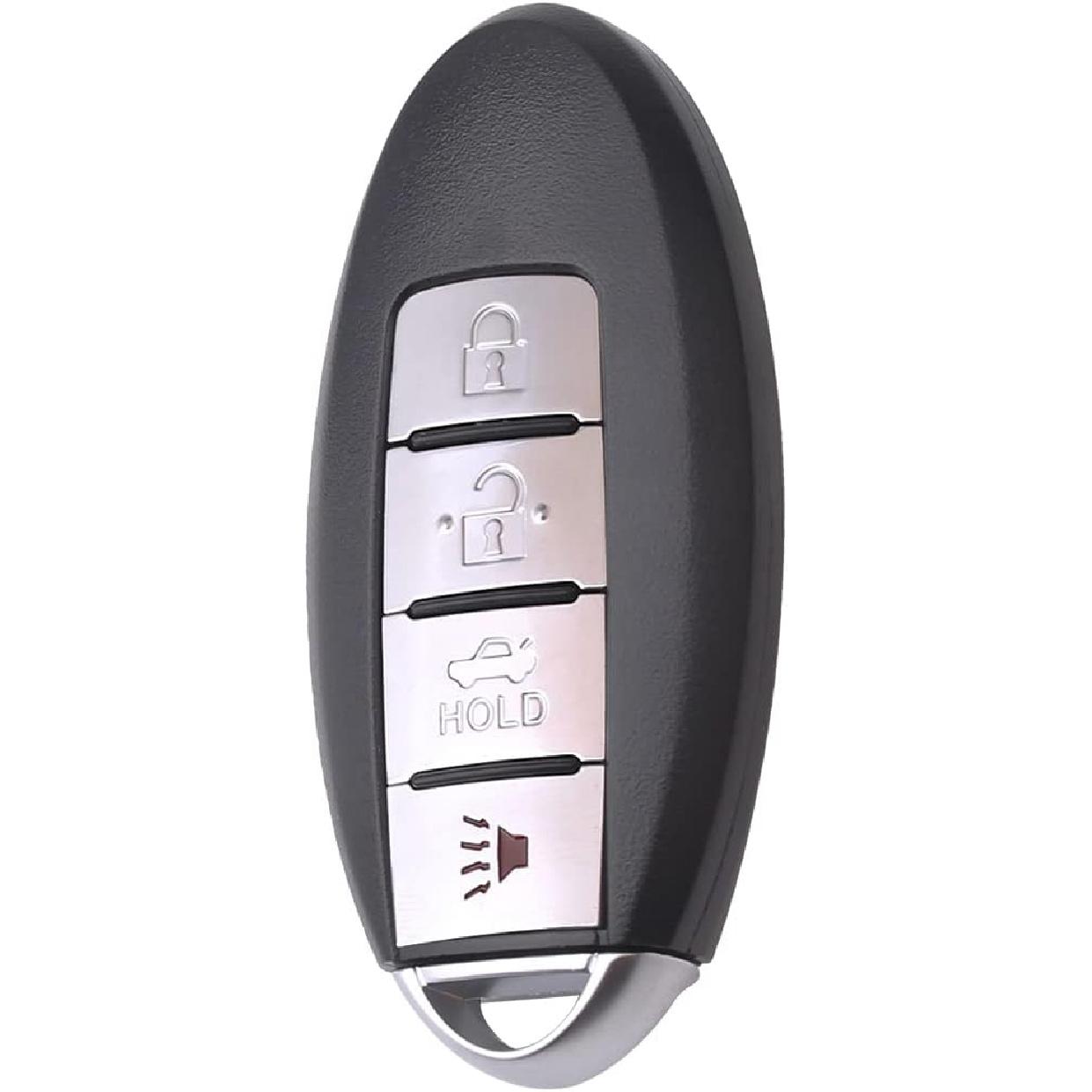 

OCESTORE 285E3-3SG0D Car Key Fob Keyless Control Entry Remote 285E33SG0D. 4 Button Vehicles Replacement Compatible with Versa Sentra CWTWB1U840