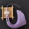 Fashion Plastic/Resin Lotus Sash Pendant Hanfu Accessories Double Tassels Streamer Waist Hanging Tassels Pressing Sash Pendants