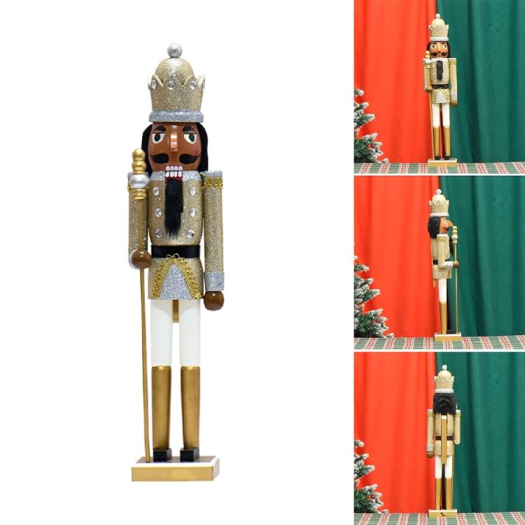 23.62In Stylish Nutcrackers Soldier Wood Christmas Nutcrackers Soldier Ornament for Holiday Party and Homes Display