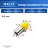 Brass VE Series Cold Crimp Pin Terminal