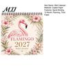 Gift for Flamingo Lovers 2027 Wall Calendar, Hanging 12 Monthly Planner with Creative Decoration Large Writable Blocks Organizing, Planning, Academic