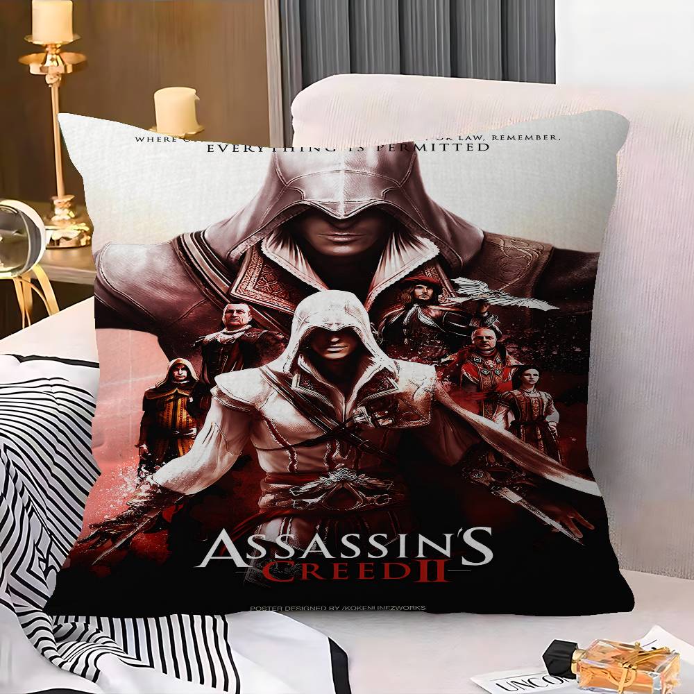 Game A-Assassins Creed S-Shadows Cushion Cover Inches Farmhouse Decor Home Throw Pillow Covers For Couch Decorations