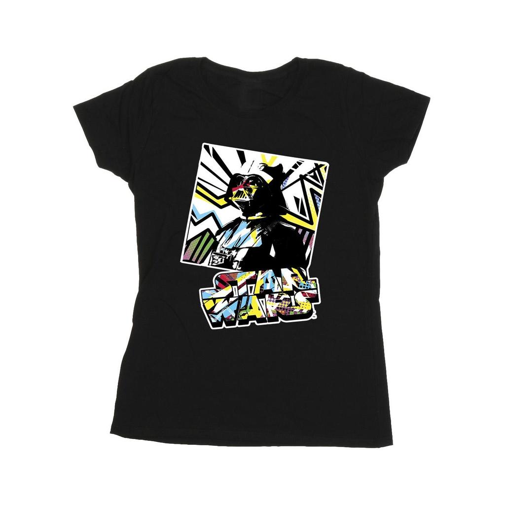 Star Wars Womens/Ladies Vader Water Colour Pop Art Cotton T-Shirt