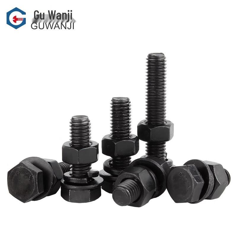 GUWANJI 12.9 Grade High-Strength Hex Bolt & Nut Washer Combo Set