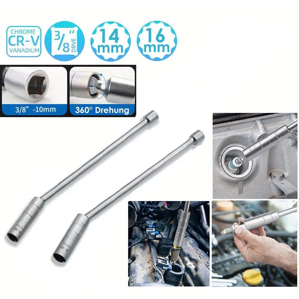 Magnetic Universal 14mm/16mm Ultra-Thin Spark Plug Socket Wrench for BMW