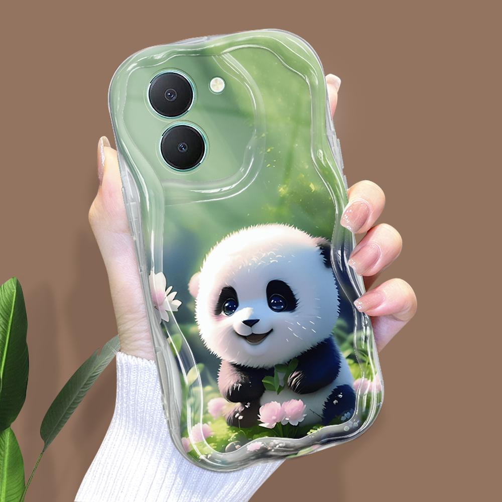 

Милый мультяшный узор, кремовая текстура, мягкий силиконовый чехол с волнистыми краями, чехол для телефона для Vivo Vivo Y29 5G прозрачный