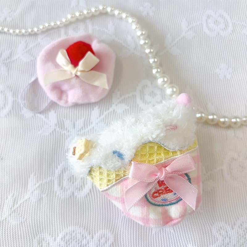 Pink Ice Cream Plush Costume for 10cm Plush Toy [Used]