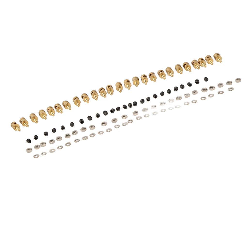 Pushrod Linkage Stopper Quick Adjuster RC Push Rod Connector with Screws Nuts Gaskets for Model Boat Airplane Helicopter
