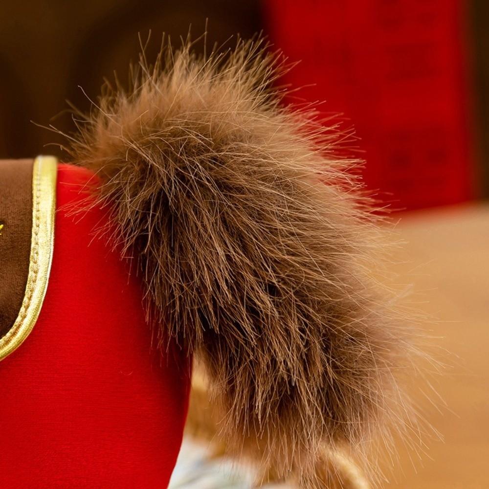 Plush Chinese Horse Mascot Q Version Fabric Doll NEW Zodiac Doll Festival Decoration