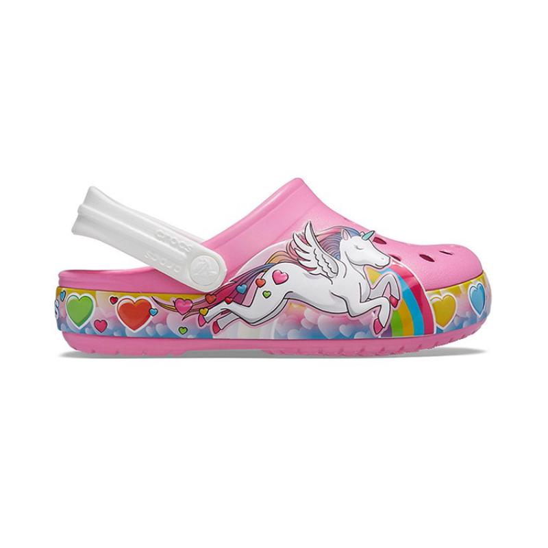Crocs Classic clog Fun Academy Unicorn Comfortable Everyday Children's Sandals Rose Pink Children's Model