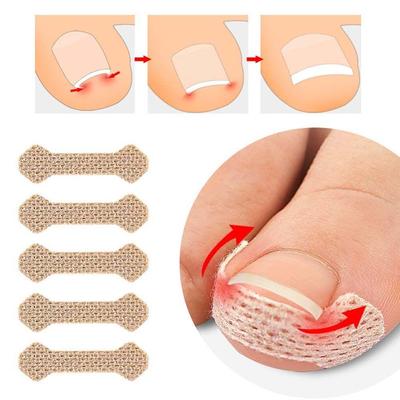 10 ks/sada Nálepky na úpravu nehtů s nástrojem na úpravu nehtů Úprava nehtů Elastická náplast na pedikúru