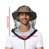 Mosquitoes Head Net Mesh for Camping Hiking Gardening Outdoor Fishing Face Mask Hood Netting Over Hat Insect Shield