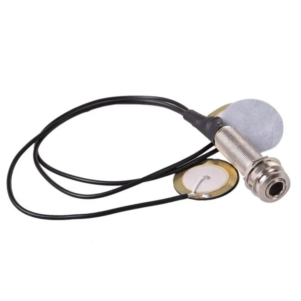 Piezo Contact Microphone Pickup 3-in-1 Metal Guitar Picks Guitar Parts Musical Instruments Pickups Guitar Violin Ukulele