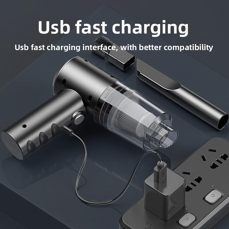 New wireless car, household handheld, small, multi-functional, portable, car mounted, high-power blowing and suction dual-use va