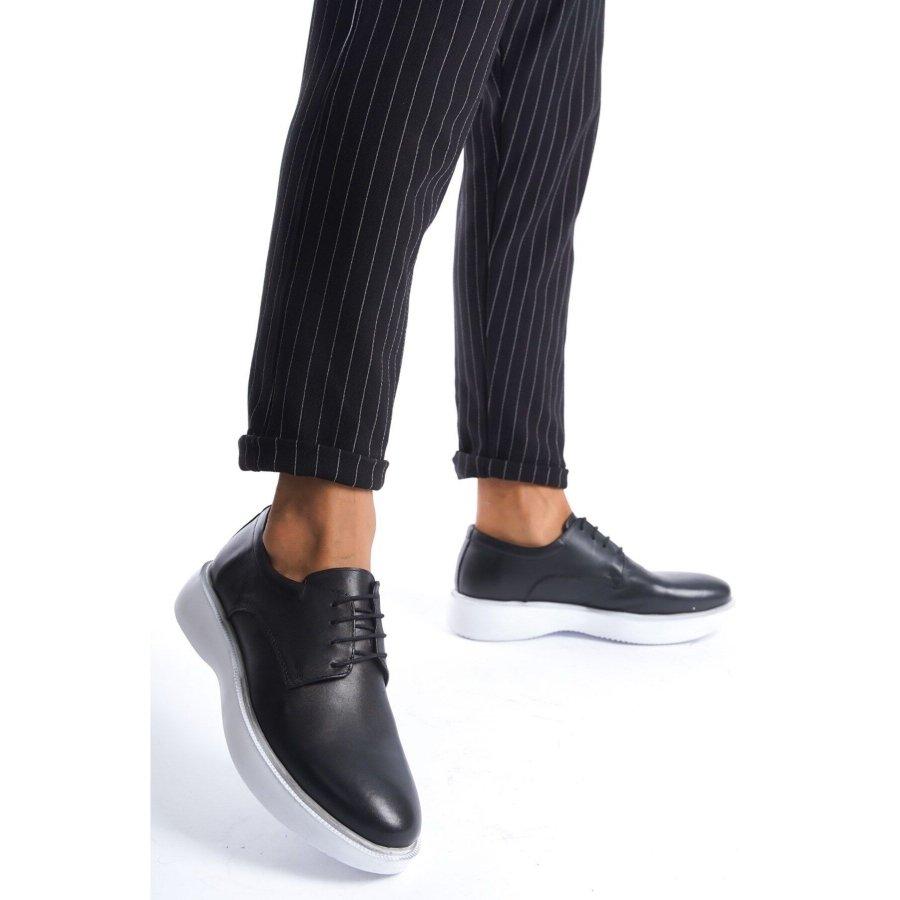 Men's Genuine Leather Thick Sole Lace-up Casual Stylish Shoes