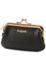 Lujan. Genuine Leather Coin Case, Women's, Black, LU-92528-BK