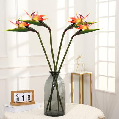 Künstliche Blume, lebensechter Paradiesvogel, realistische, nicht verblassende und pflegeleichte Heimdekoration