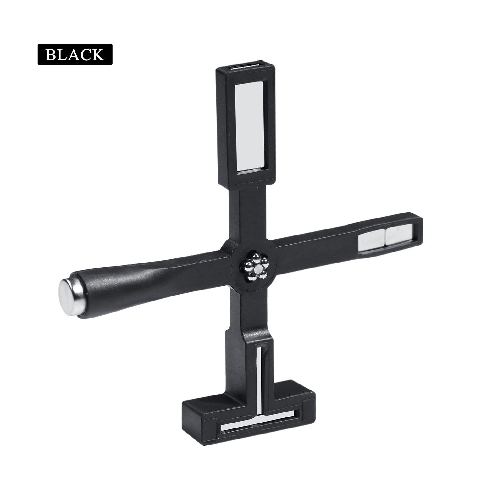 

5 в 1 волшебная магнитная доска в полоску крестообразной формы инструмент для дизайна ногтей УФ-гель-лак для ногтей «кошачий глаз» Cross Shape чёрный