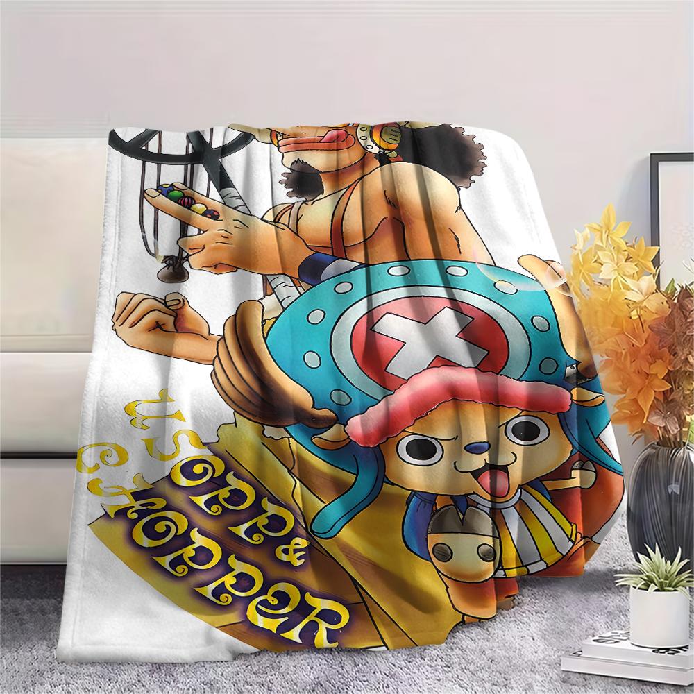 One Piece character Print Flannel Blanket,High quality Comfortable for All Seasons,Home Decor,Warmth and Comfort,Perfect for Christmas Gifts