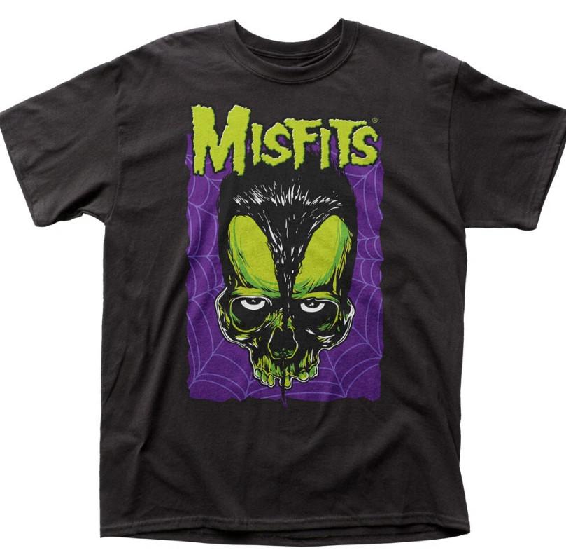 The Misfits Jerry Skull Mens T Shirt Rock N Roll Music Punk Classic Tee Black Unisex T-Shirt XXXL