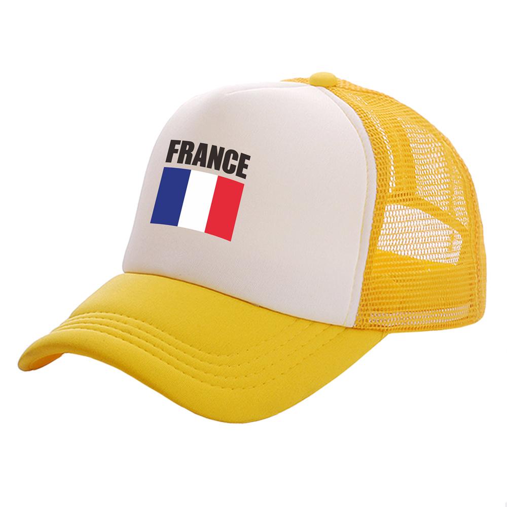 France Trucker Caps Fashion Cool France Hats Baseball Cap Summer Outdoor Sun Mesh Caps