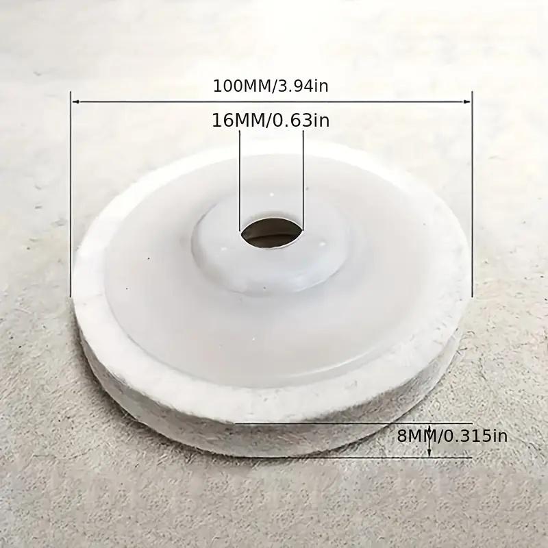 

1Pc/5/10Pcs polishing wheel Mirror polishing wheel Felt grinding pad Polishing disc for metal marble glass ceramic 100mm