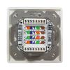 RJ45 LogiLink Cat.6 UP network socket, shielded PoE++, horizontal, flush-mounted