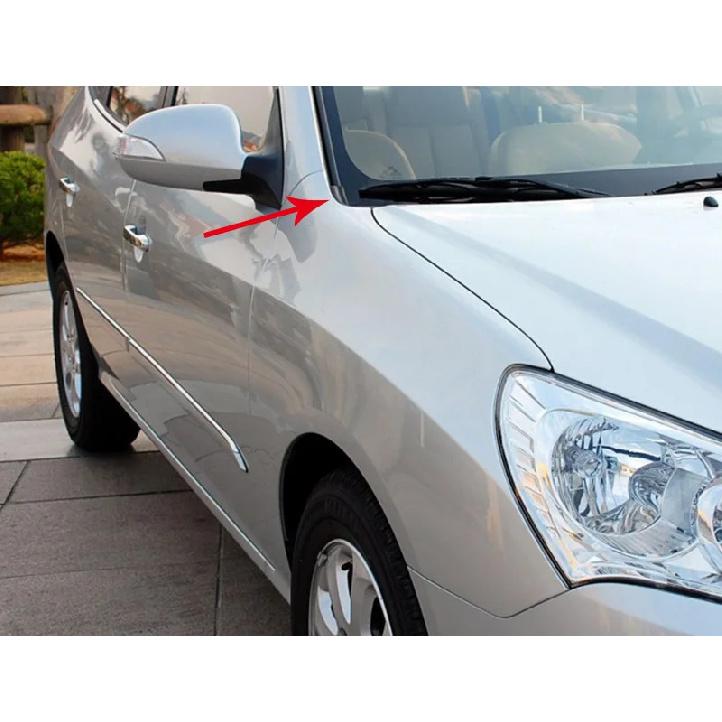 Car Cowl Top Side Windshield Wiper Side Trim Cover Front Windshield Wrap Corner Trim For Hyundai Elantra 2008 2009 2010