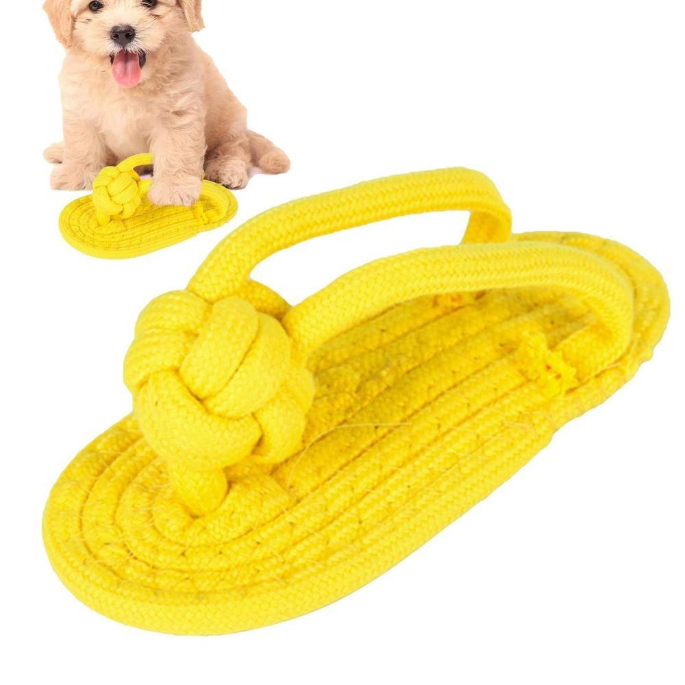 Resistance for Stress Relieving Dogs Accessories Pet Molar Rope Dog Chew Knot Toy Cat Slipper Toy