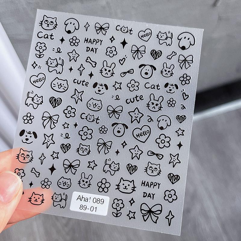 

3D Мультяшный Рельеф Граффити Наклейка для Ногтей Маленький Узор Декоративная Наклейка Наклейки для Нейл-арта Инструмент для Маникюра Шармы для Маникюра Декаль as the picture