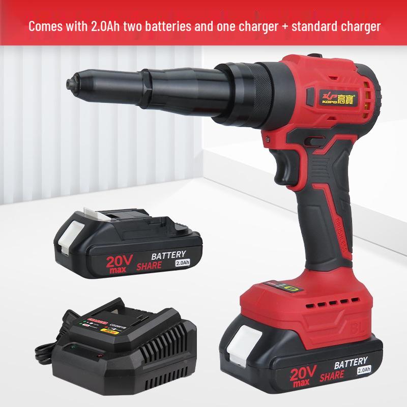 Gaobao Rechargeable Brushless Lithium Rivet Gun - Fully Automatic Pop Riveter